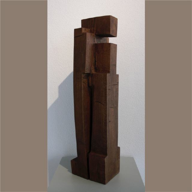 Zweisam / 2005 / Holz (Walnuß) / H68 cm / RW325
