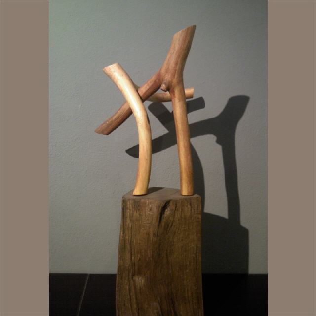 Dancing Stars #1 / 2016 / Holz / H29 cm + Sockel 24 cm