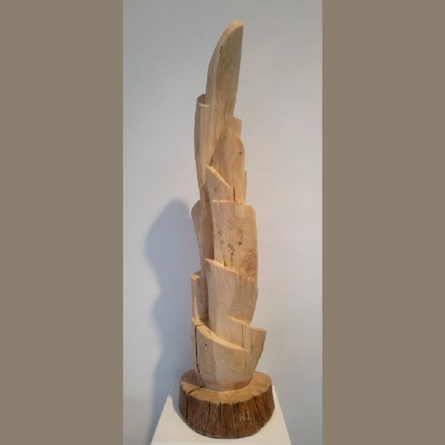 Besch&uuml;tzt / 2021 / Holz (Fichte), gewachst / H90 cm / RW586