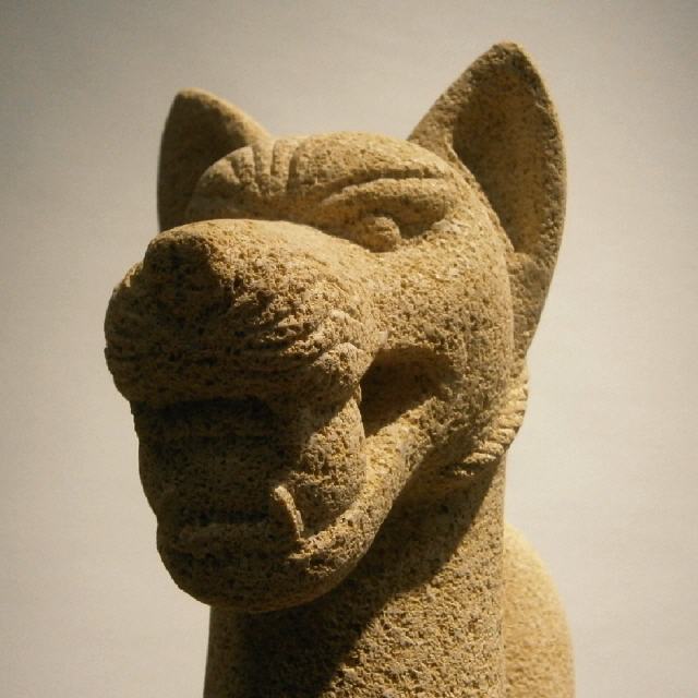 Inari-Fuchs (Deatail) / Sandstein / H60 cm