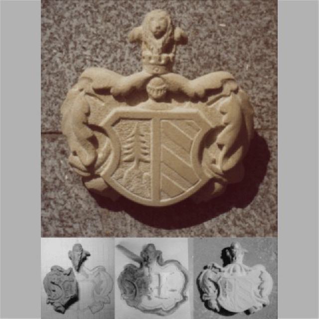 Wappen / Sandstein / B40 x H47 x 5 cm