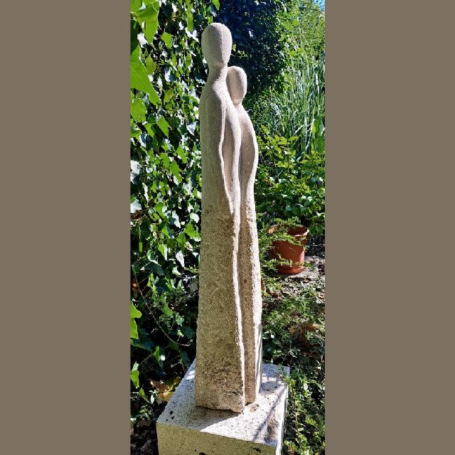 Innig #1 / 2025 / Kalksandstein / H100 cm